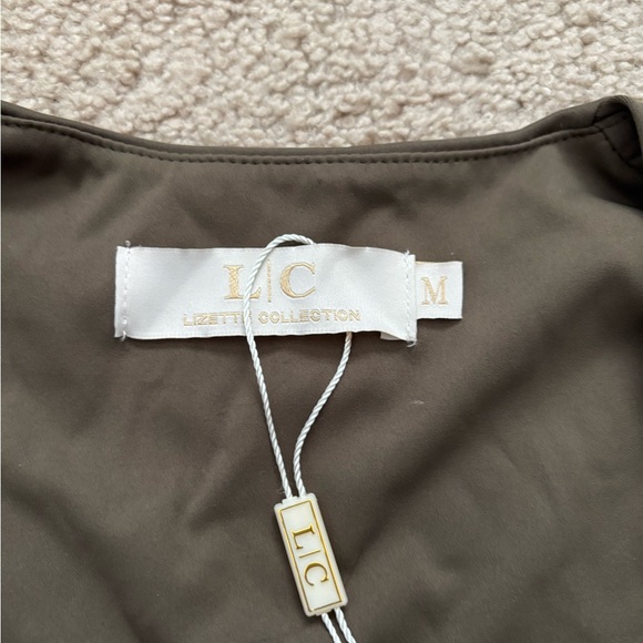 NWT Lizette Collection Women’s Olive Green Body Suit - Picture 2 of 4